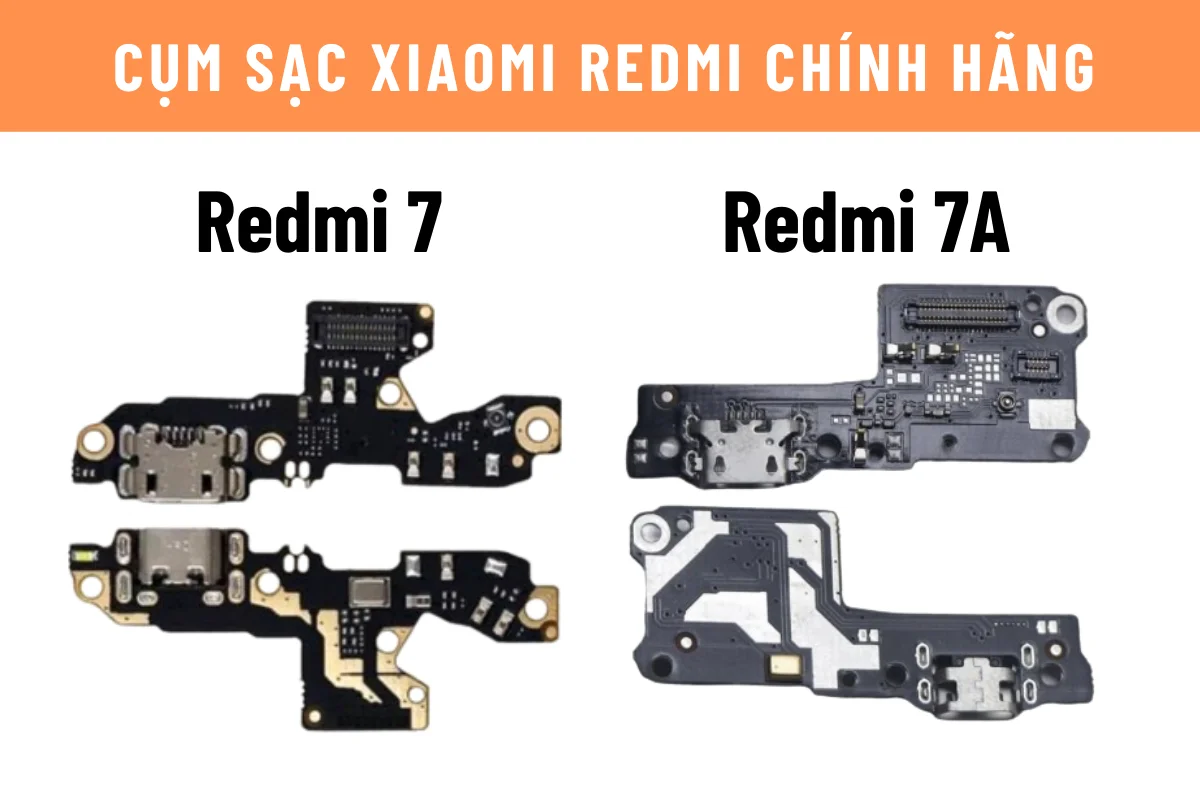 thay cụm sạc redmi 7 | redmi 7a