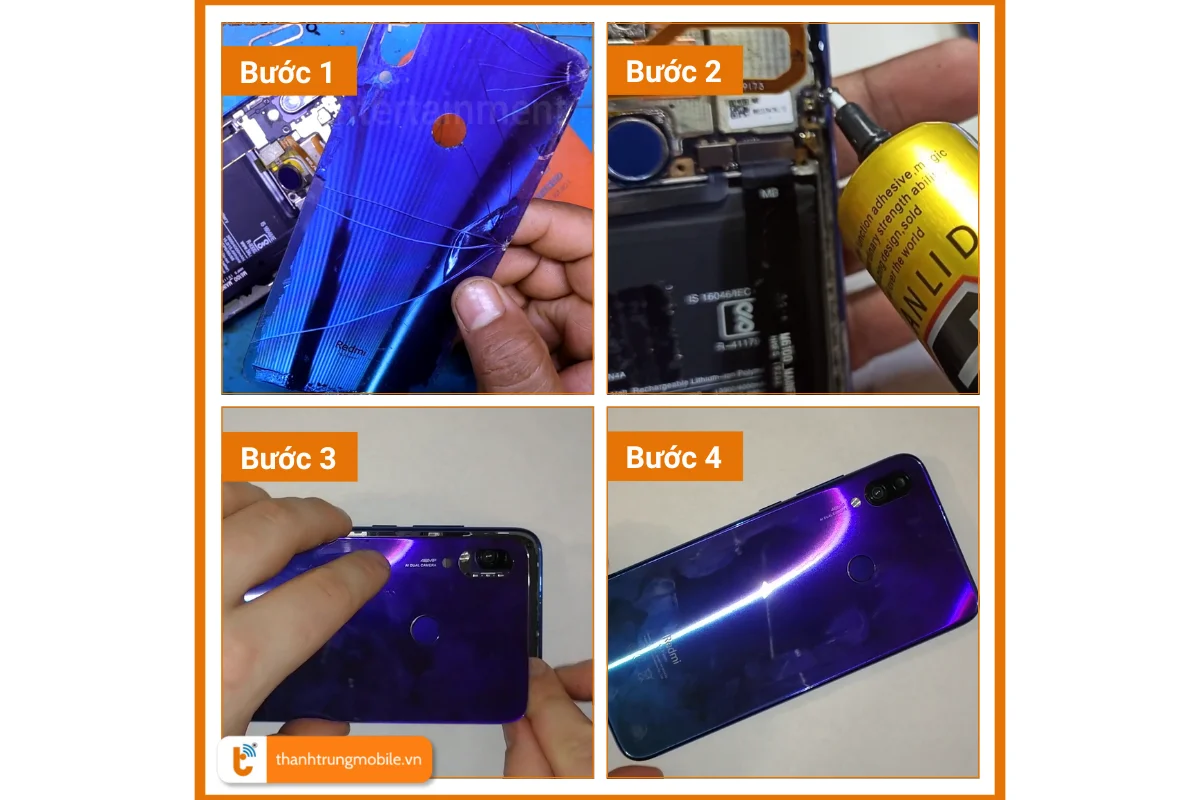 thay mặt lưng xiaomi redmi note 7 giá rẻ