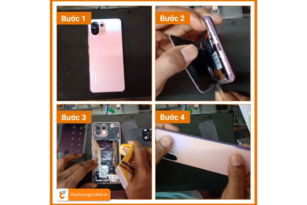 thay nắp lưng xiaomi mi 11 lite giá rẻ