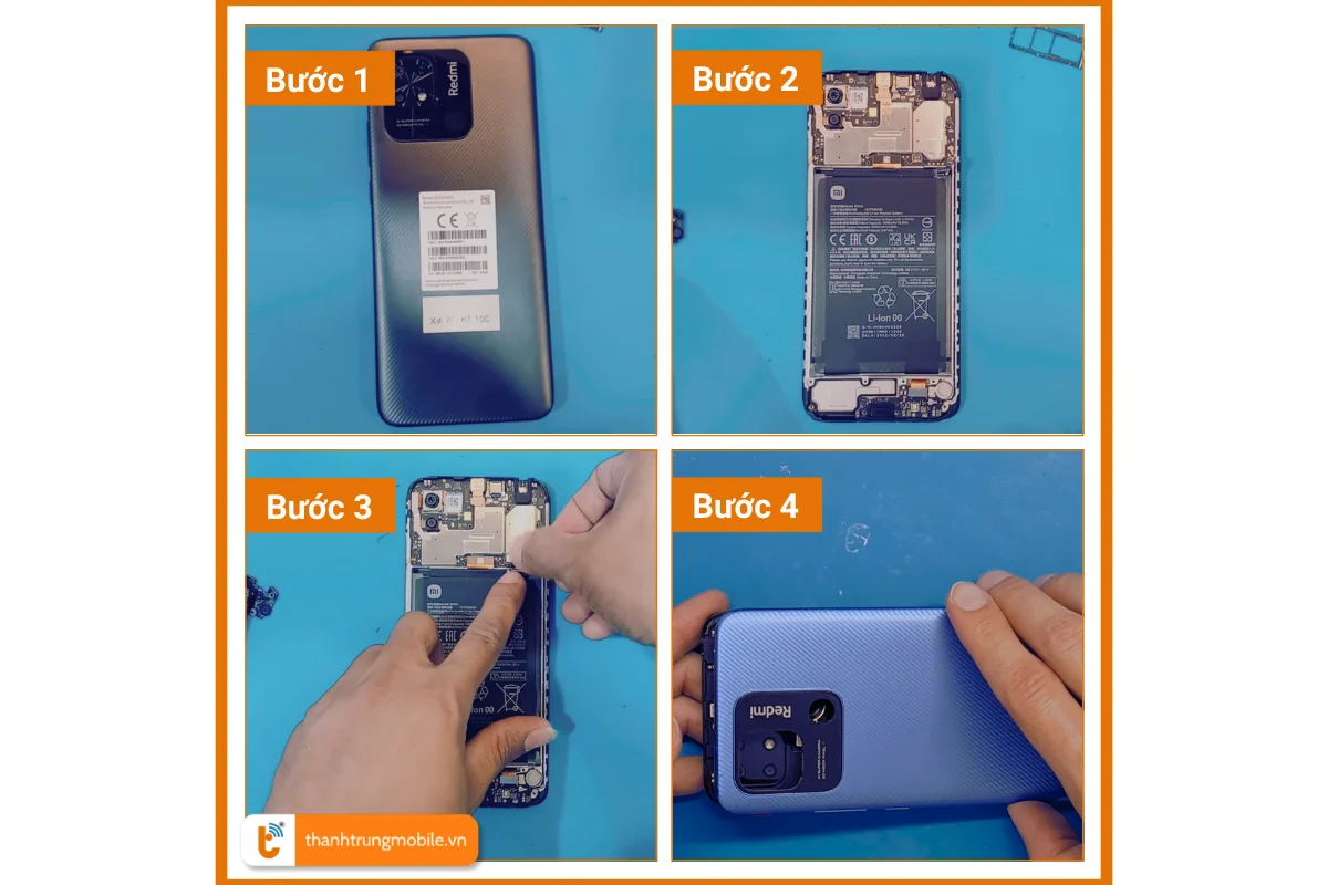 Thay nắp lưng Xiaomi Redmi 10C giá rẻ