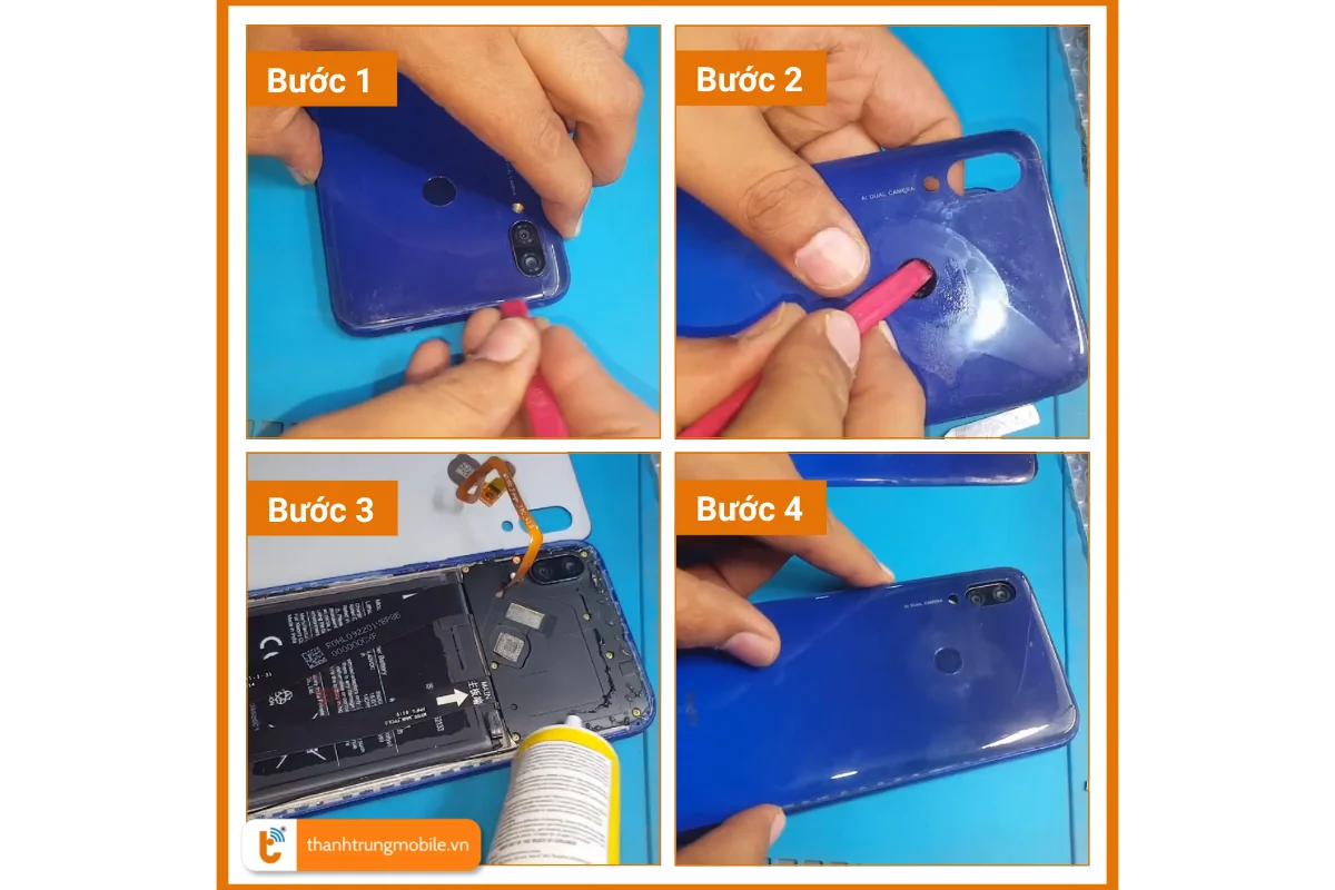 thay nắp lưng xiaomi redmi 7 giá rẻ