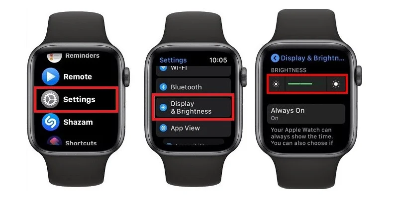 Các bước giảm độ sáng màn hình