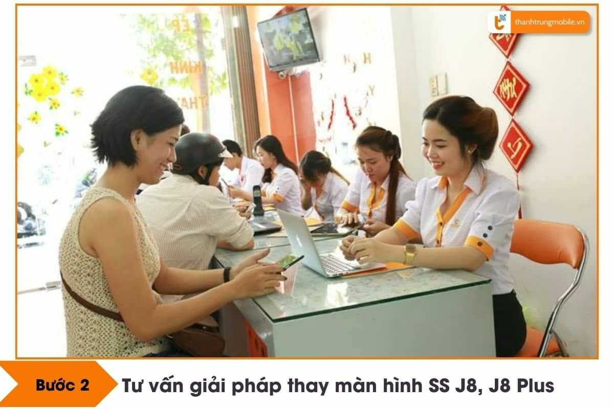 buoc 2 tu van giai phap thay man hinh samsung j8 phu hop