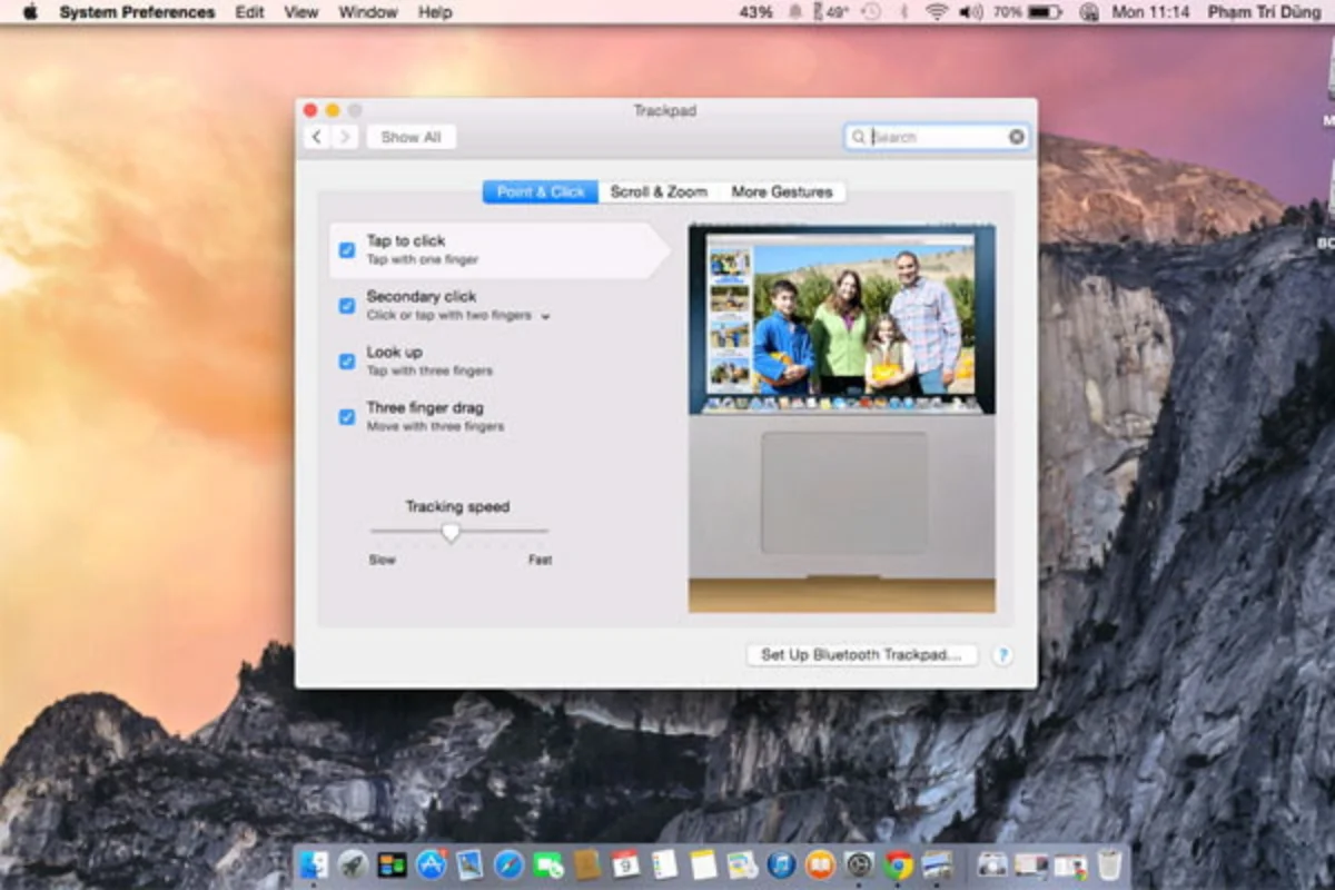 các thao tác Thẻ Point & Click