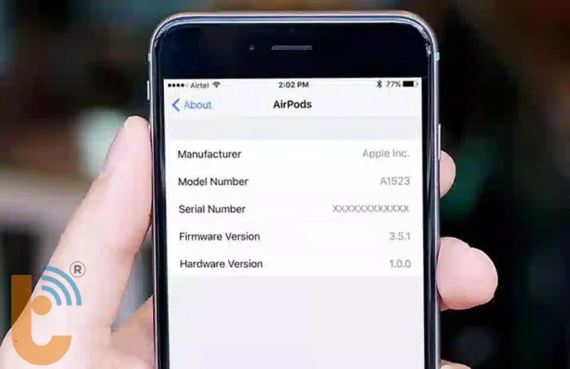 nâng cấp firmware AirPods