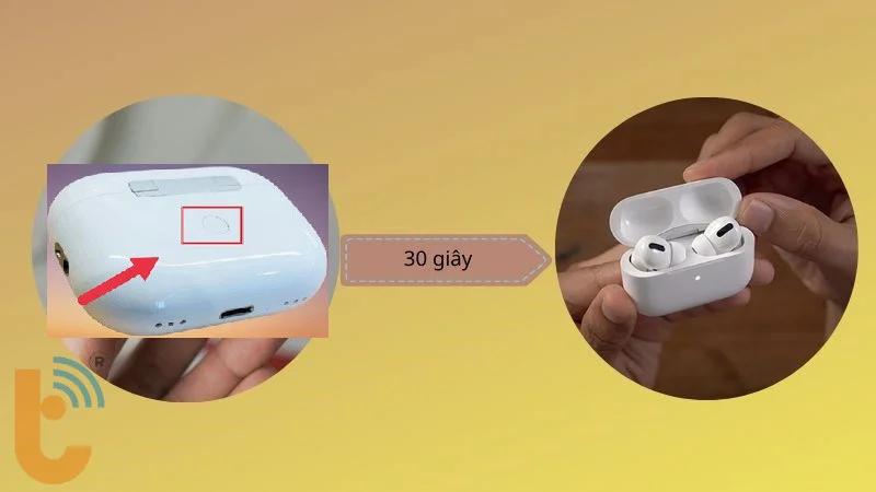 Các bước reset AirPods