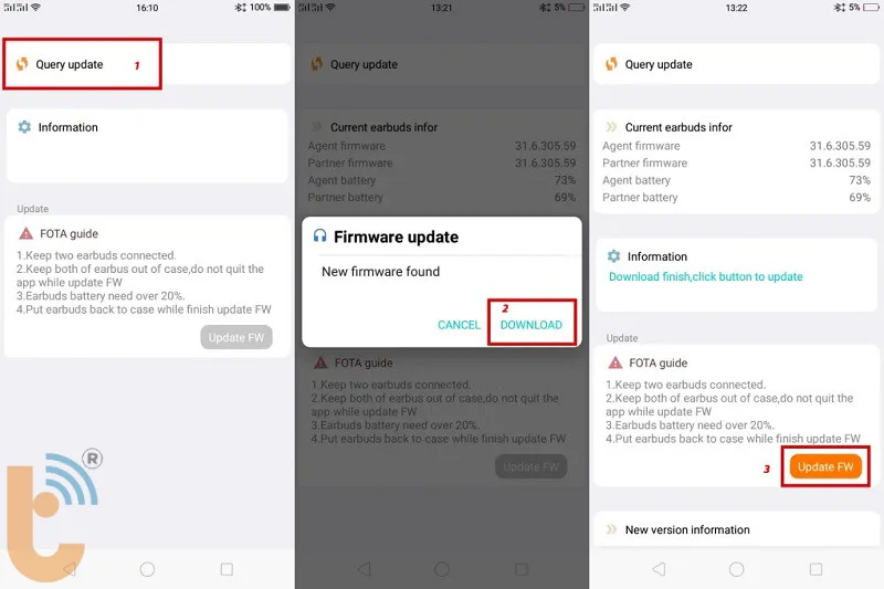 Các bước để cập nhật phần mềm cho AirPods
