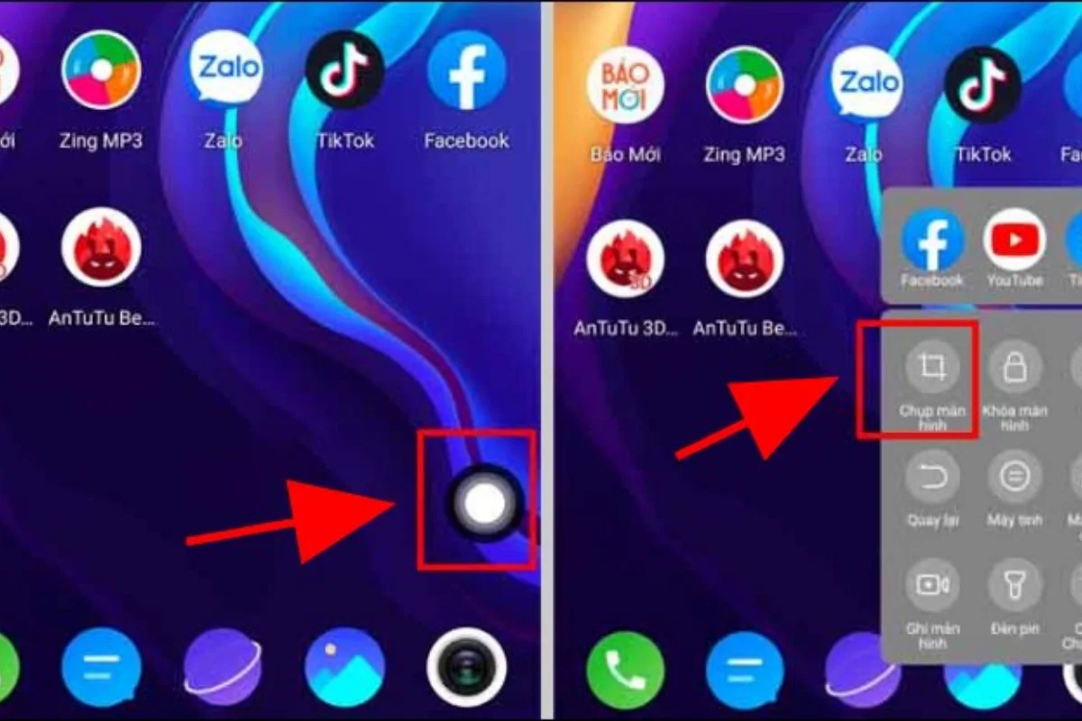 hướng dẫn chụp màn hình máy vivo