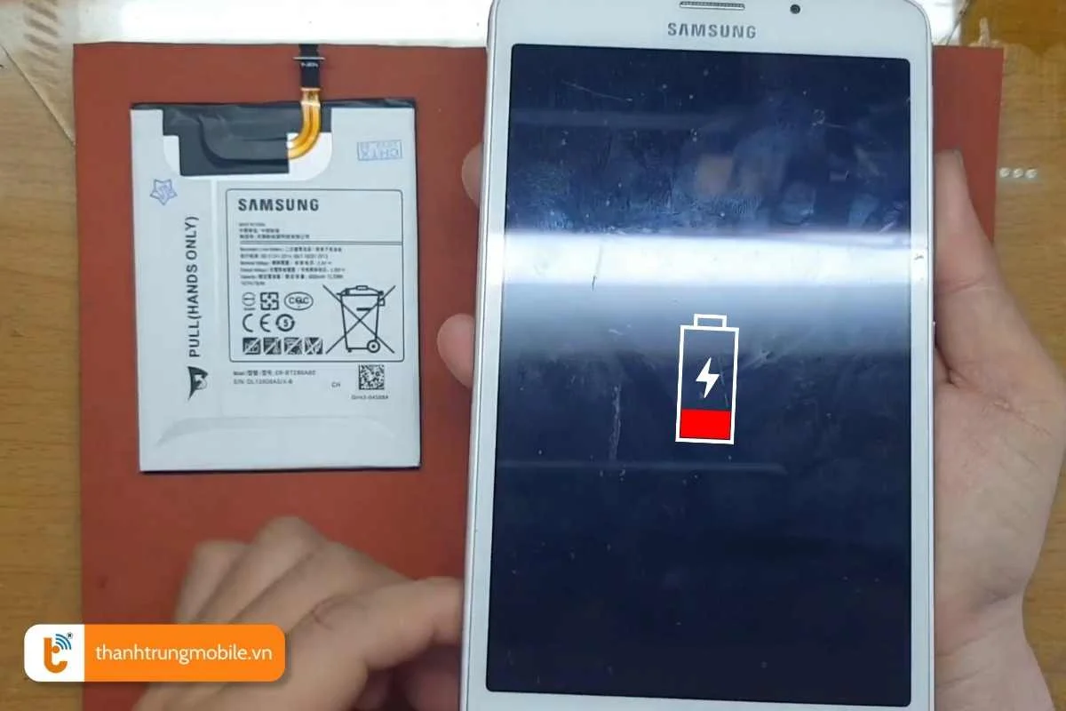 dau hieu can sua chua pin samsung galaxy tab
