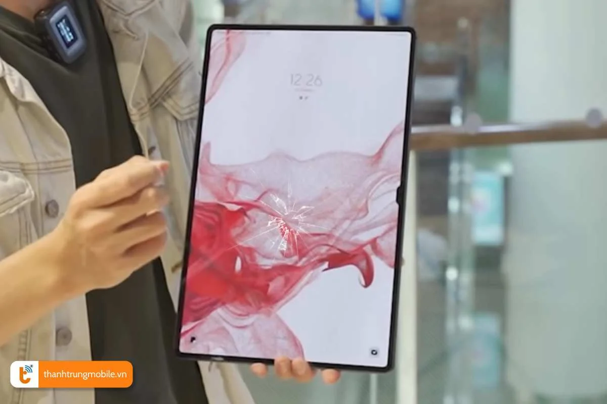 dau hieu man hinh samsung galaxy tab bi hu hong