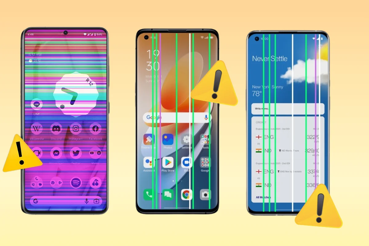 màn hình vivo bị  lỗi sọc màn hình