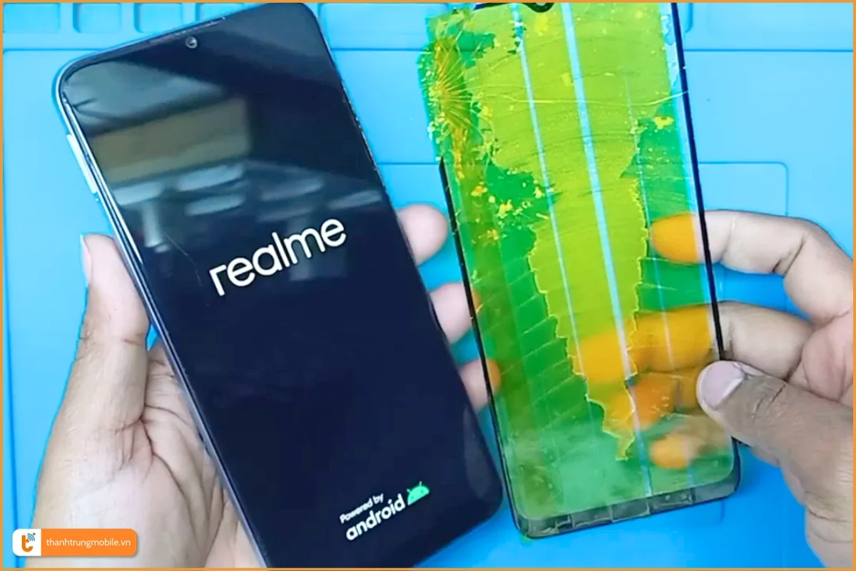 Ép kính Realme C12 chuyên nghiệp