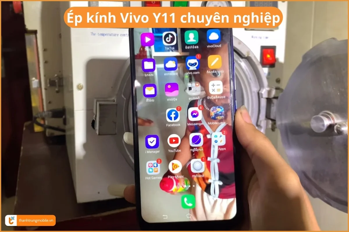 Ép kính Vivo Y11 chuyên nghiệp