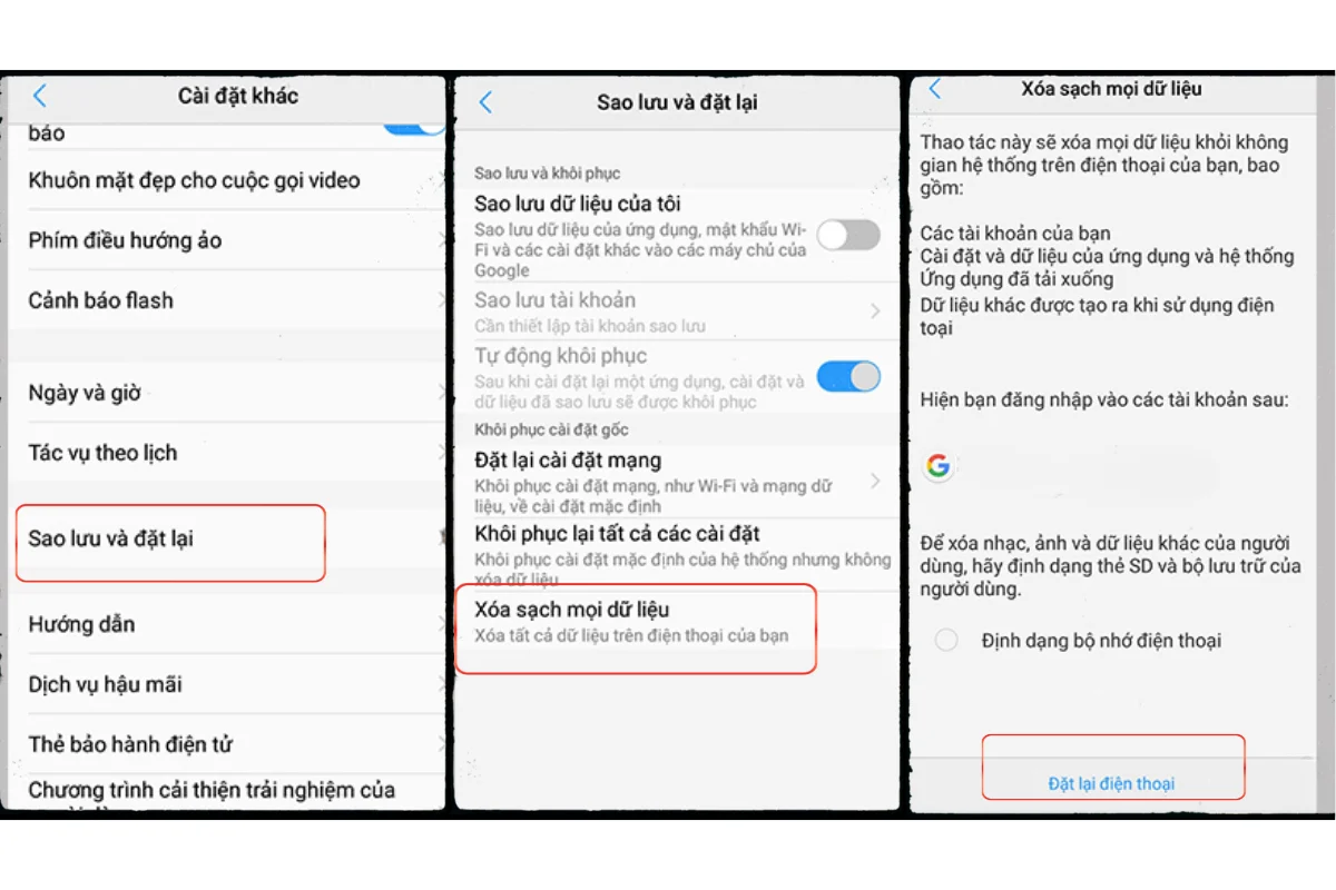 vivo không lên màn hình