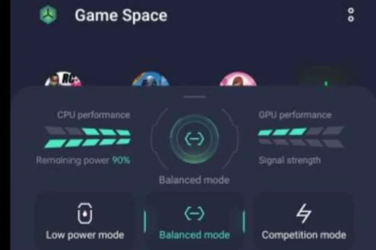 tính năng Không gian trò chơi oppo