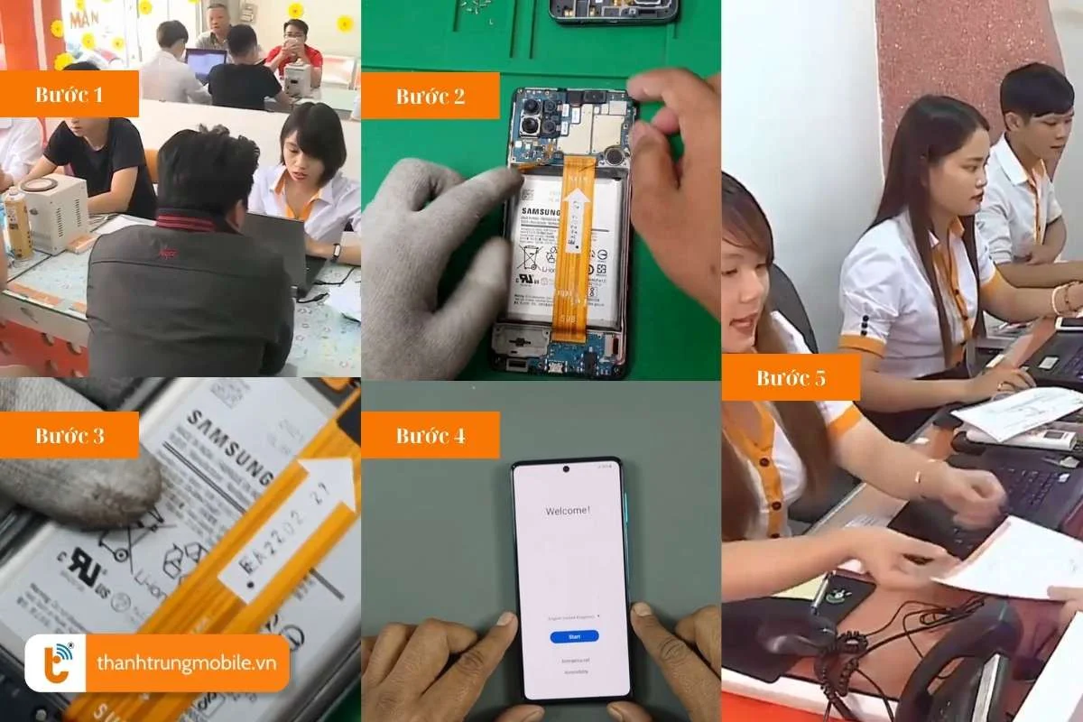 quy trinh nang cap pin samsung galaxy f nhanh chong