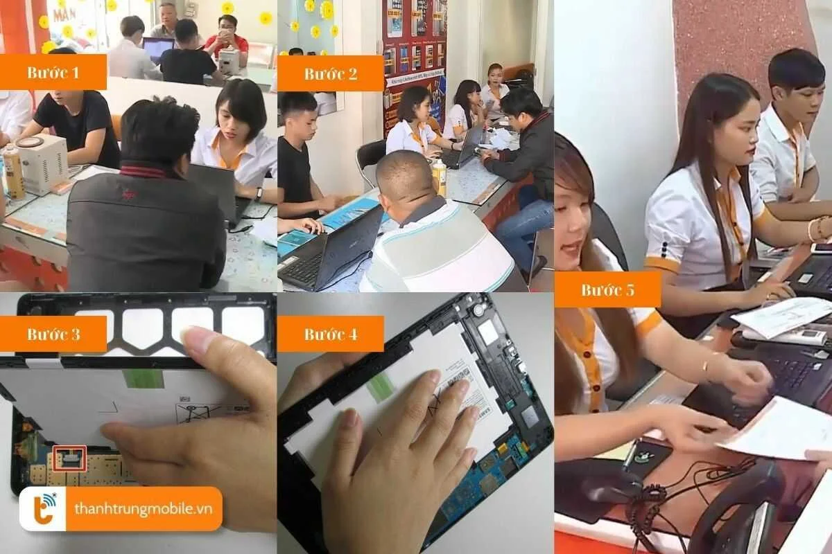 Quy trình thay sửa pin Samsung Tab A 10.1