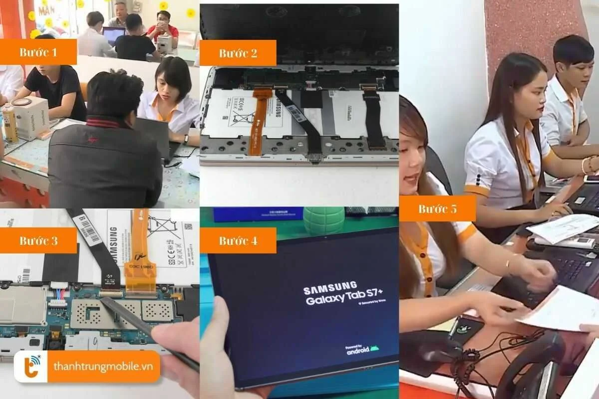 quy trinh thay duoi sac samsung galaxy tab 3 nhanh chong