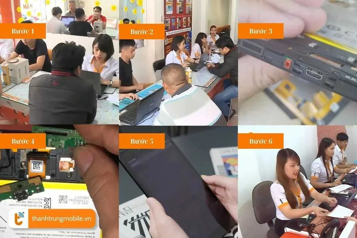 quy trinh thay chan sac samsung tab a8 chuyen nghiep