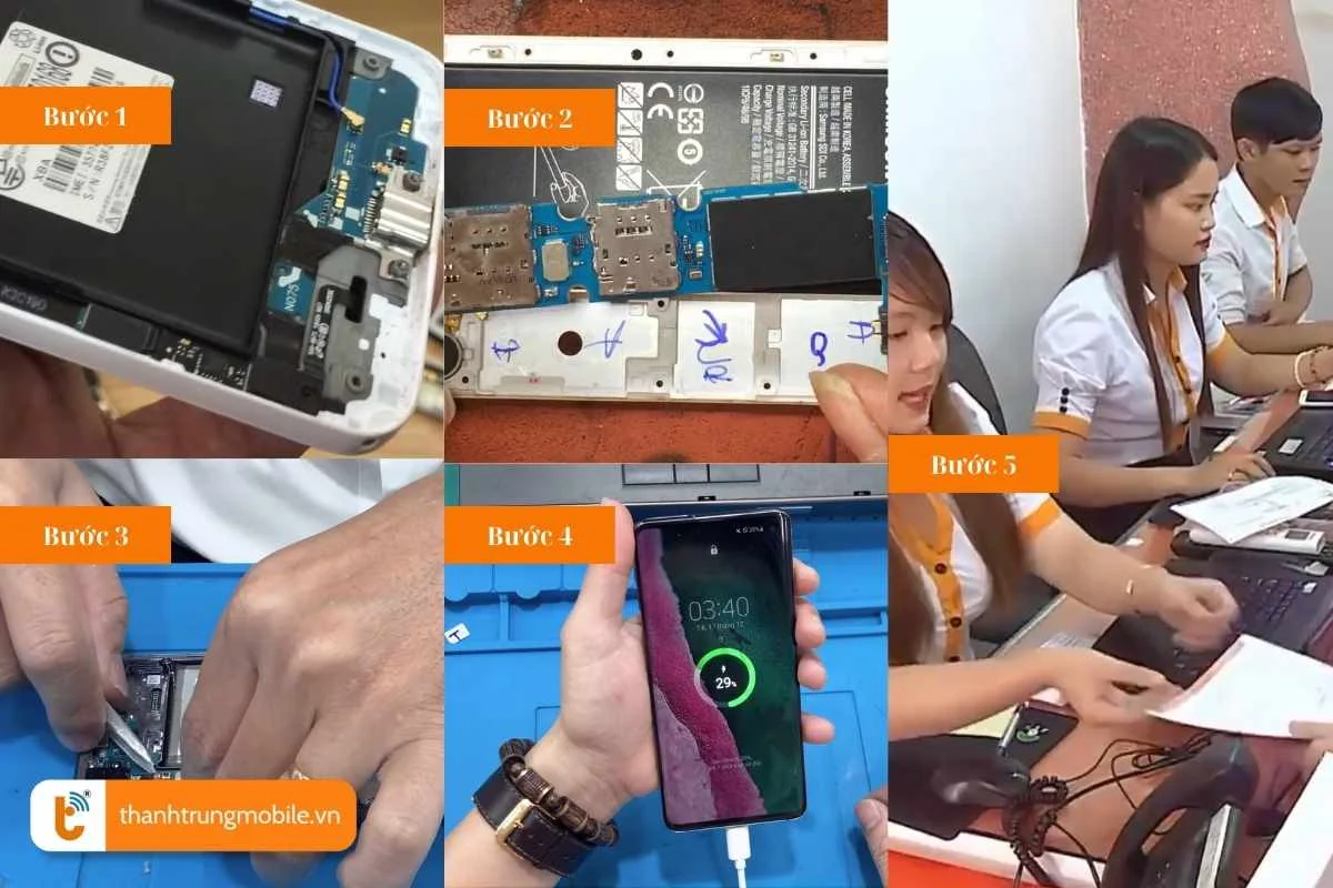 quy trinh thay cong sac samsung galaxy j chuyen nghiep