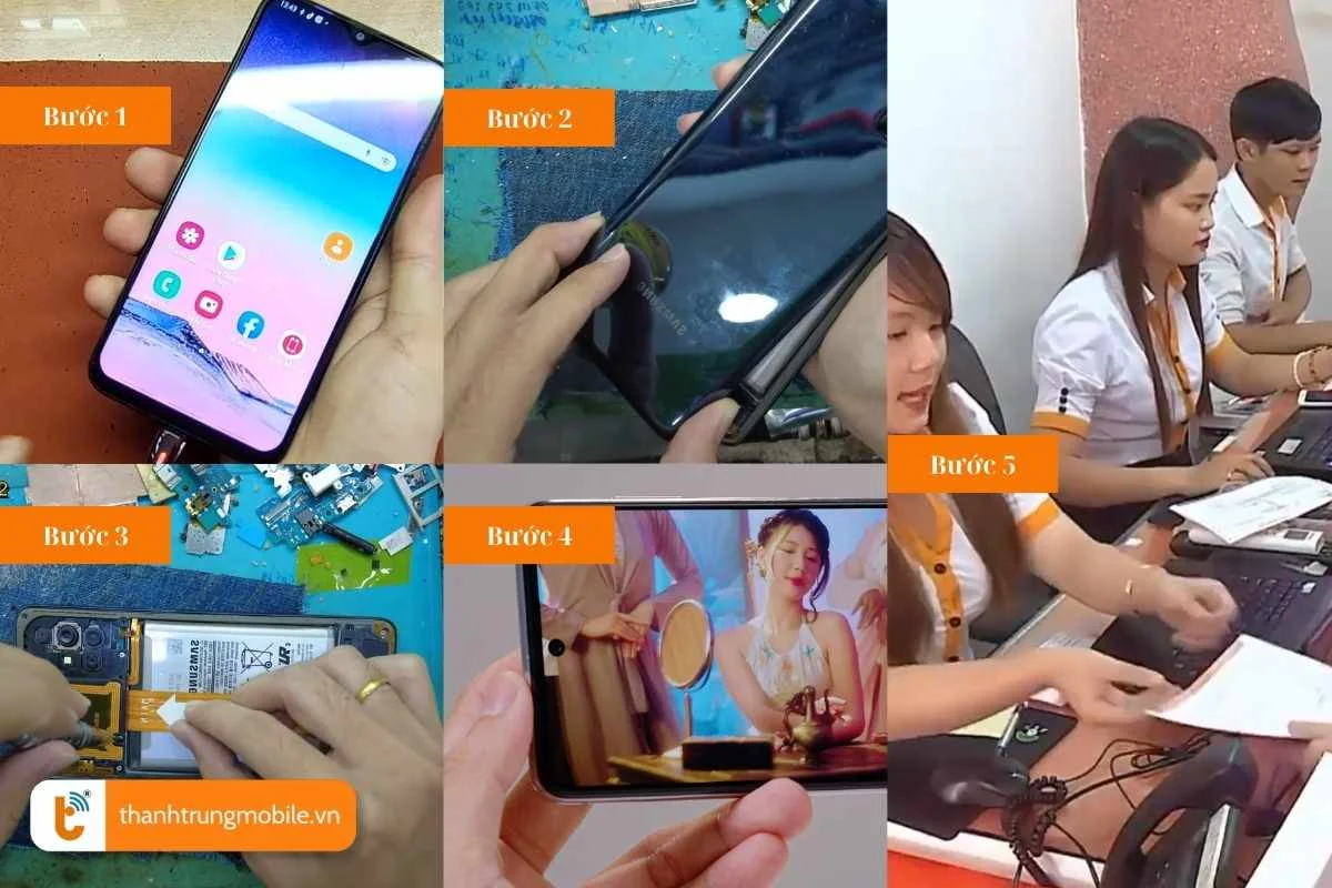 quy trinh thay cong sac samsung galaxy m chuyen nghiep