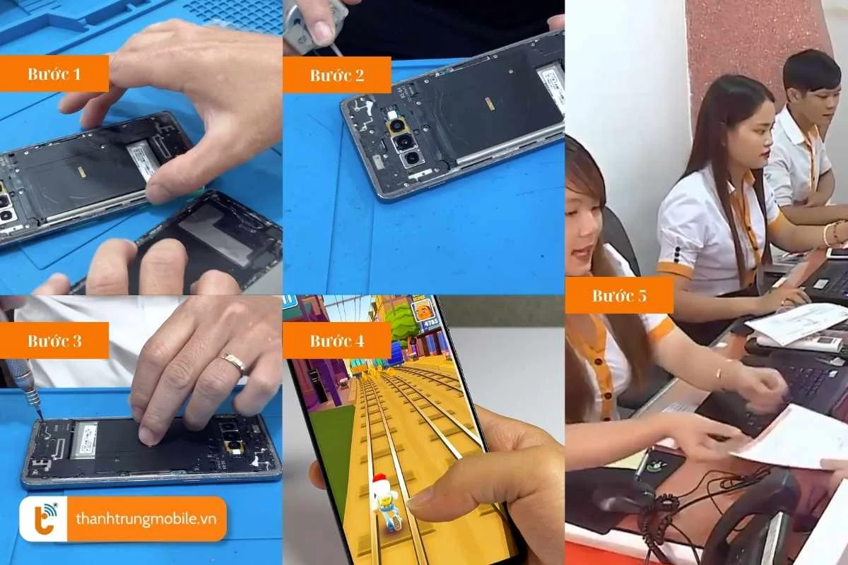 quy trinh thay cong sac samsung galaxy s tai thanh trung mobile