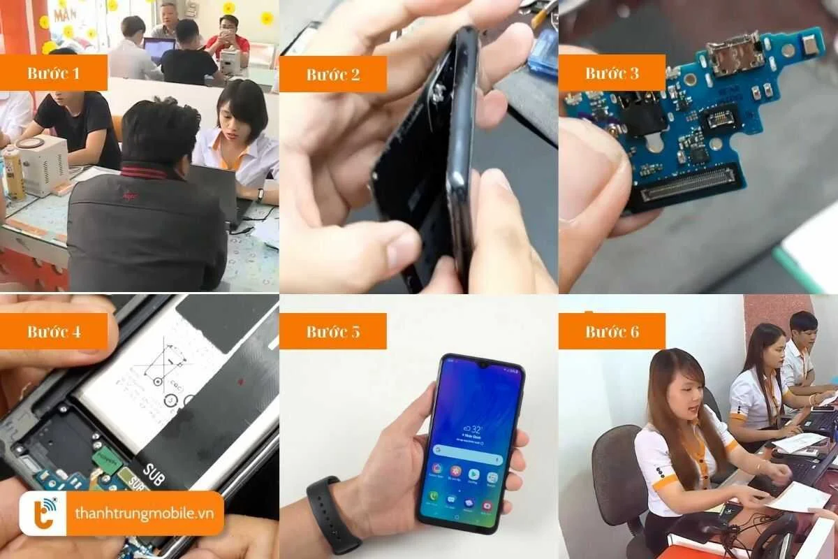 quy trinh thay duoi sac samsung galaxy m10 nhanh chong