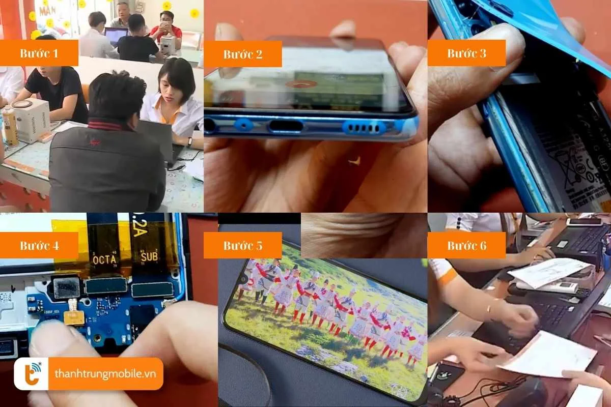 quy trinh thay loa samsung galaxy a30 chuyen nghiep