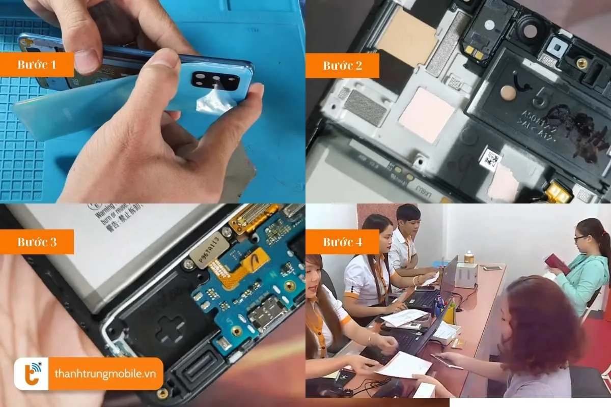 quy trinh thay loa samsung galaxy a51 chuyen nghiep