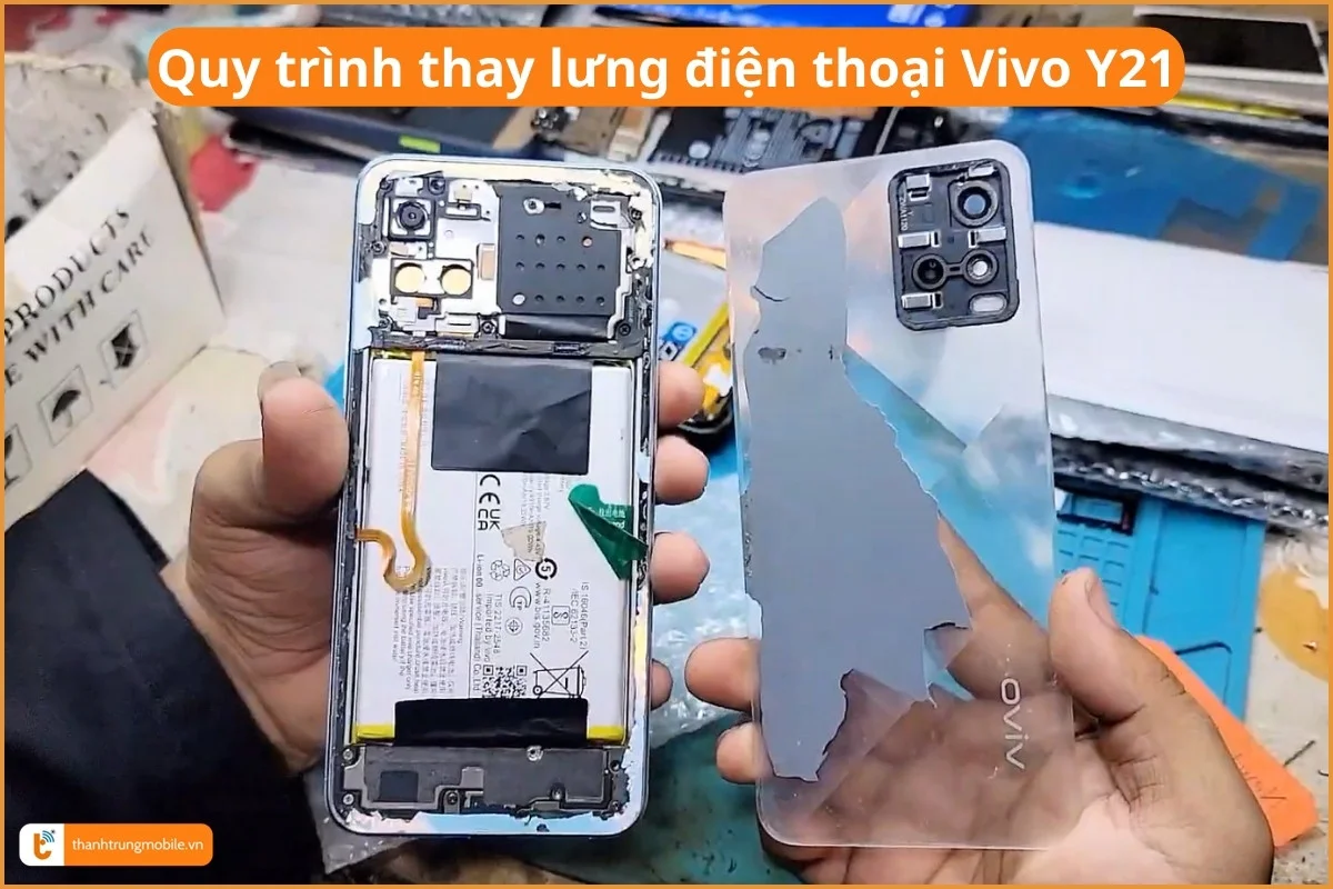 Quy trình thay lưng Vivo Y21