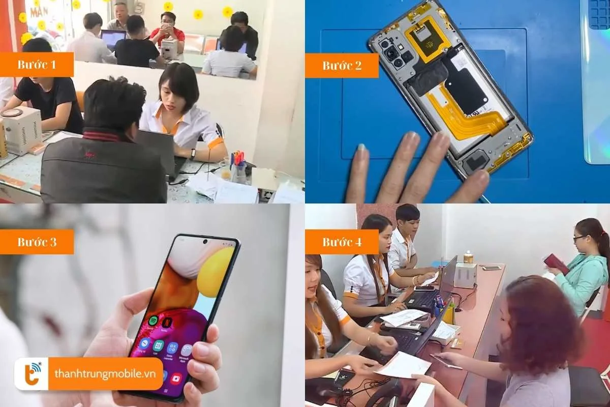 quy trinh thay main samsung galaxy a71 nhanh chong