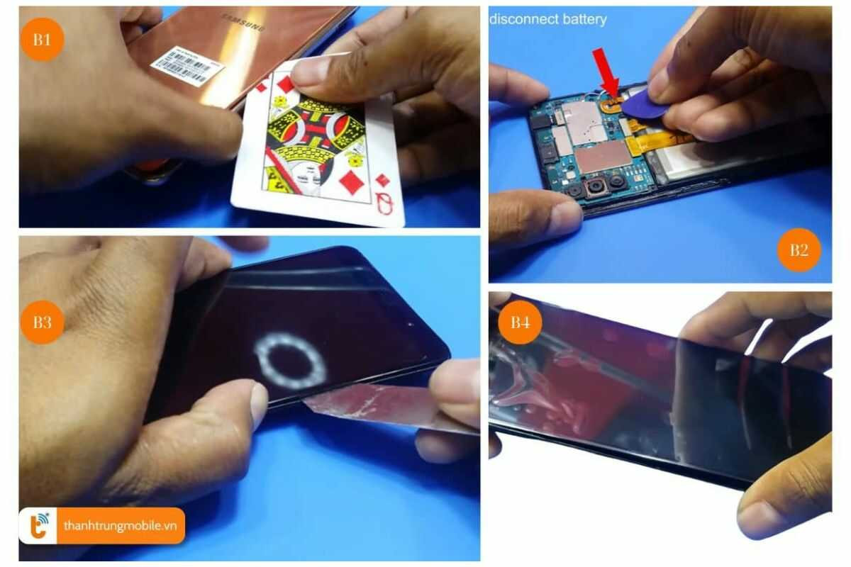 Quy trình thay màn hình Samsung A7