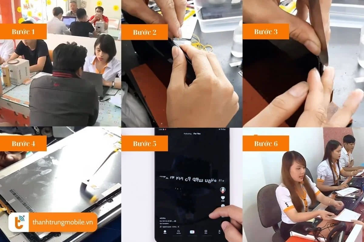 quy trinh thay mat kinh samsung tab a 10 1 chuyen nghiep