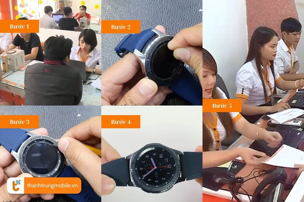 quy trinh thay mat kinh samsung watch s3 chuyen nghiep
