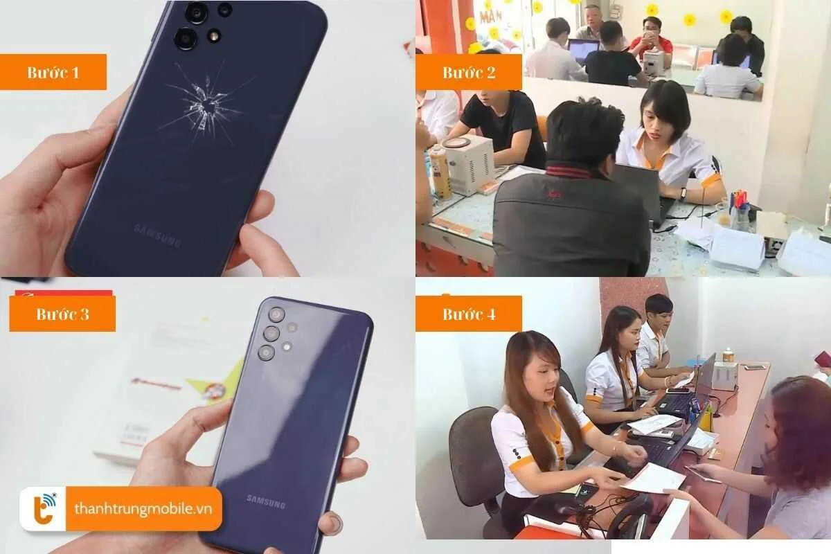 quy trinh thay nap lung samsung a13 chuyen nghiep