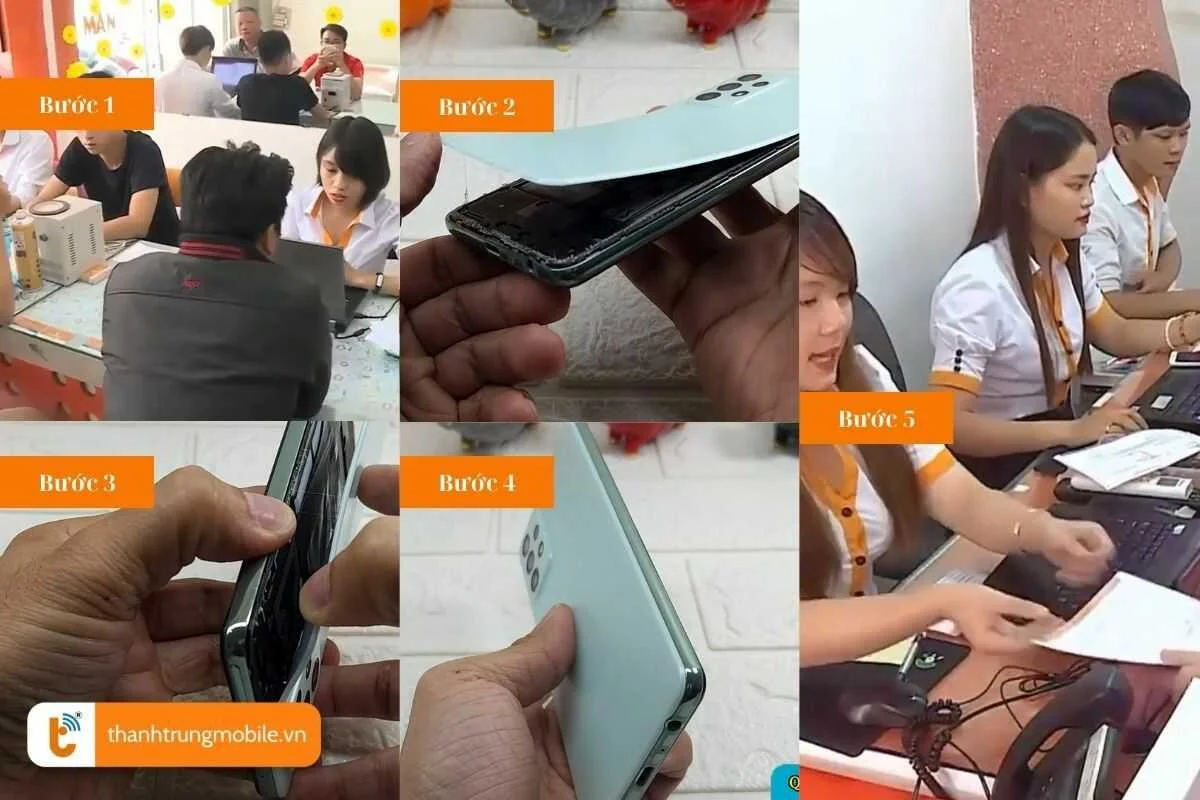 quy trinh thay nap lung samsung galaxy m52 tai thanh trung mobile