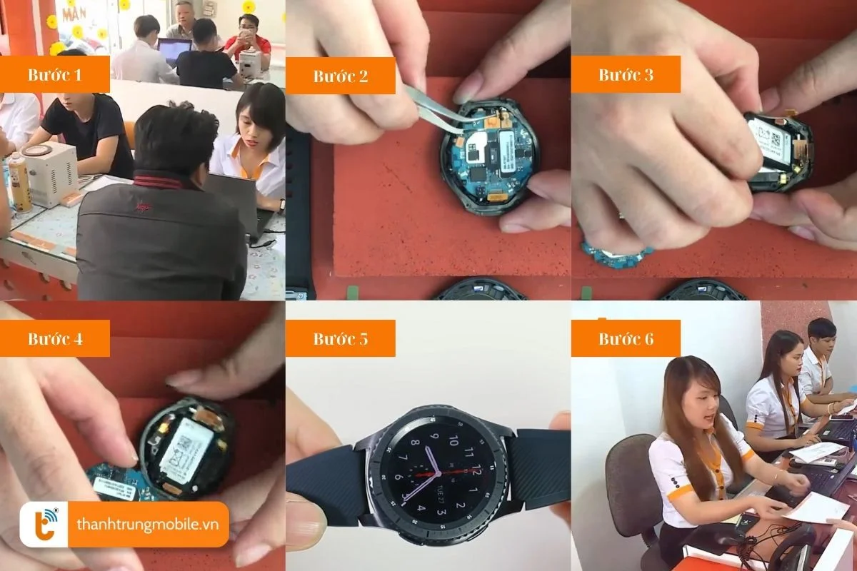 quy trinh thay pin dong ho samsung gear s2 chuyen nghiep