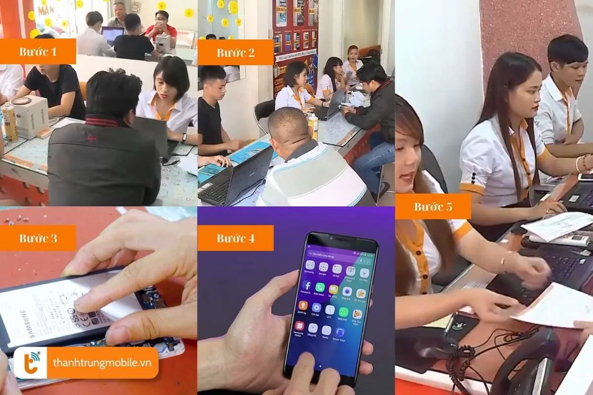 quy trinh thay the pin samsung galaxy c chuyen nghiep