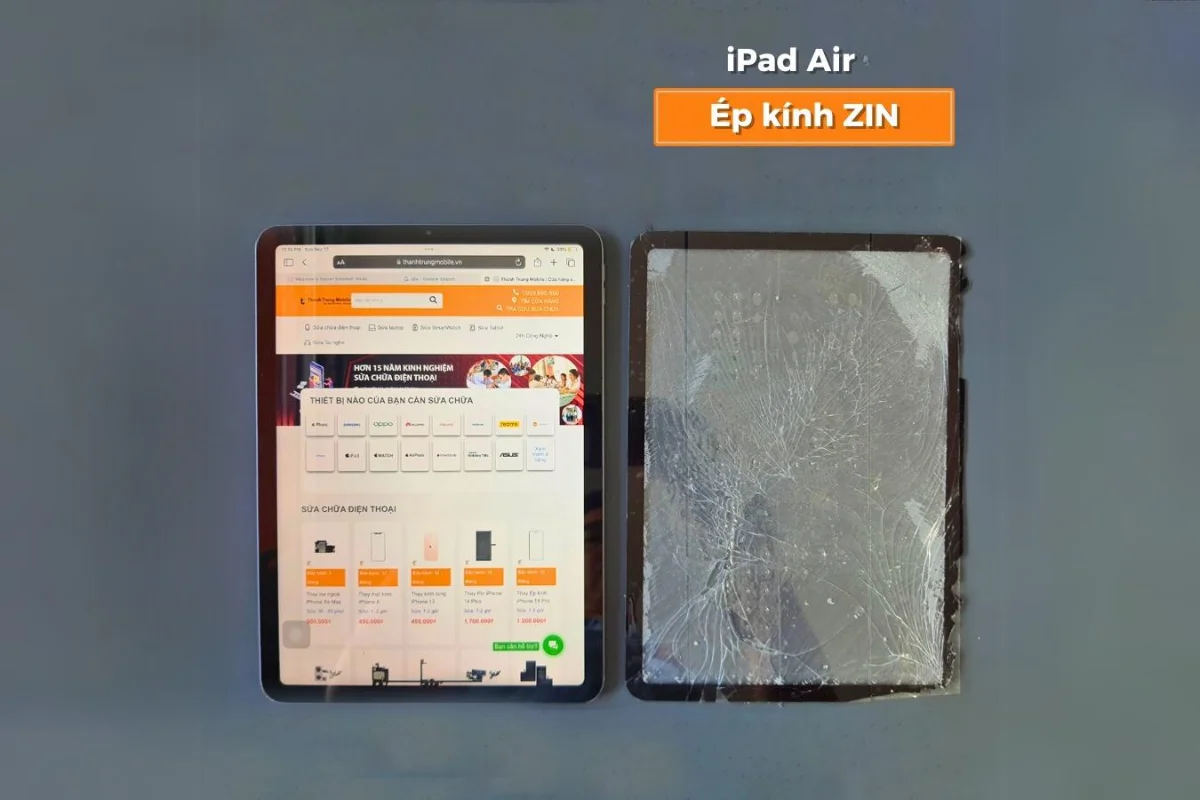 Ép kính iPad Air giá rẻ
