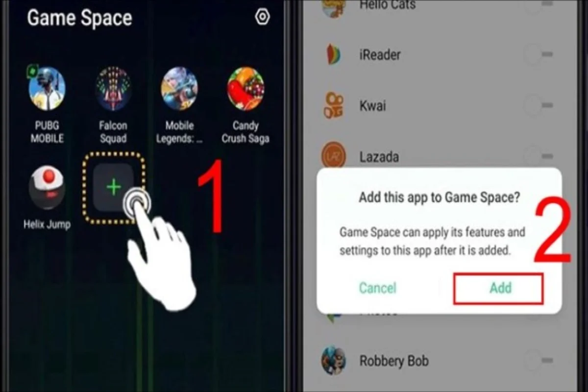 tải lại không gian trò chơi oppo