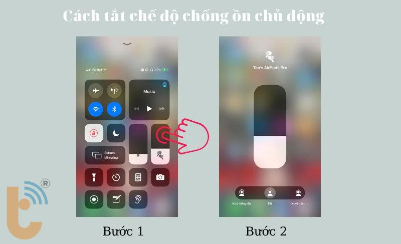 Sử dụng Trung tâm điều khiển (Control Center)