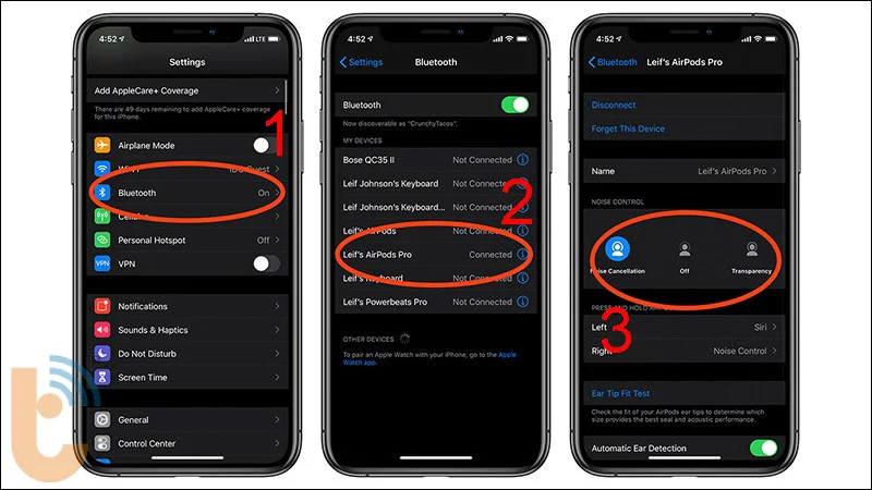 Cài đặt thiết bị iOS