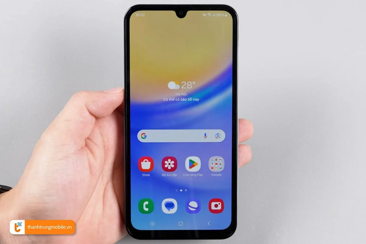 thac mac pho bien ve hien thi phan tram pin samsung