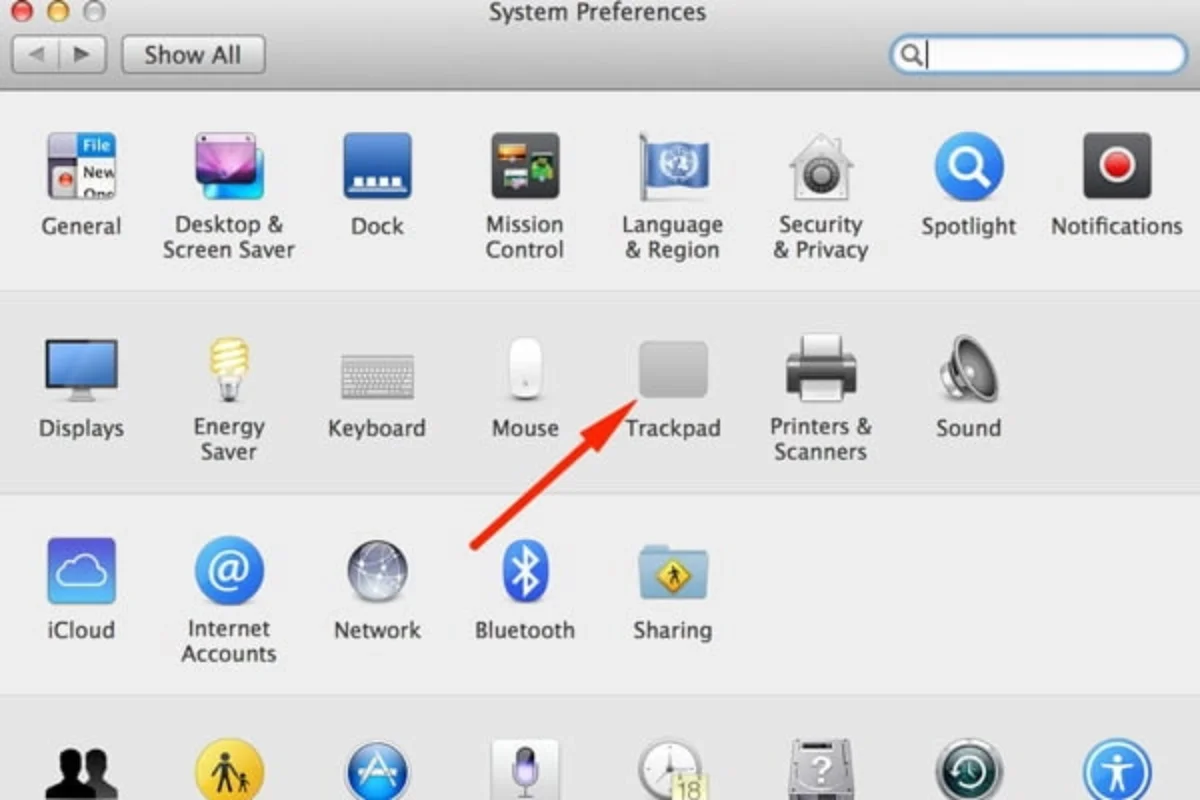 cách mở Trackpad trên máy tính Mac