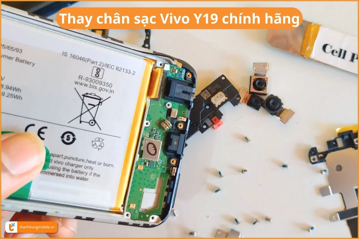 Thay chân sạc Vivo Y19 chính hãng