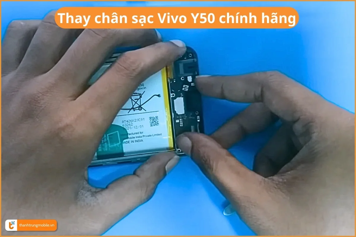 Thay chân sạc Vivo Y50 chính hãng