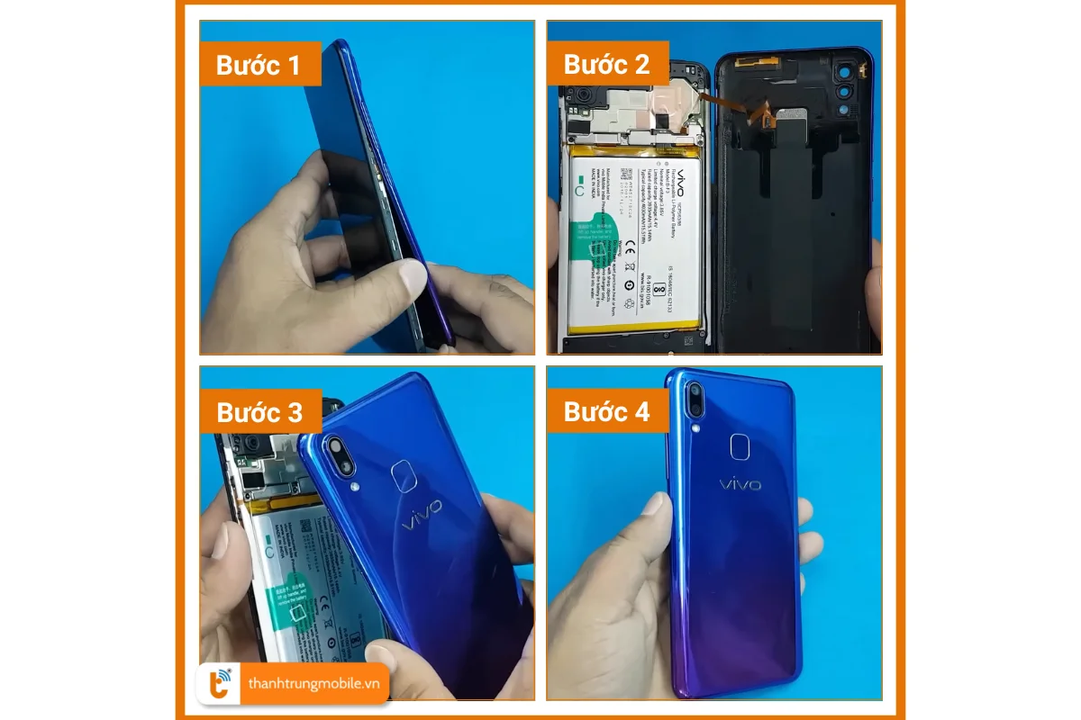 Thay nắp lưng Vivo Y91 giá rẻ