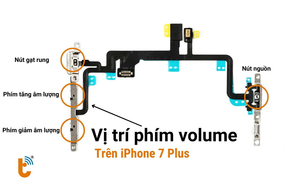 Thay nút volume iPhone 7 Plus