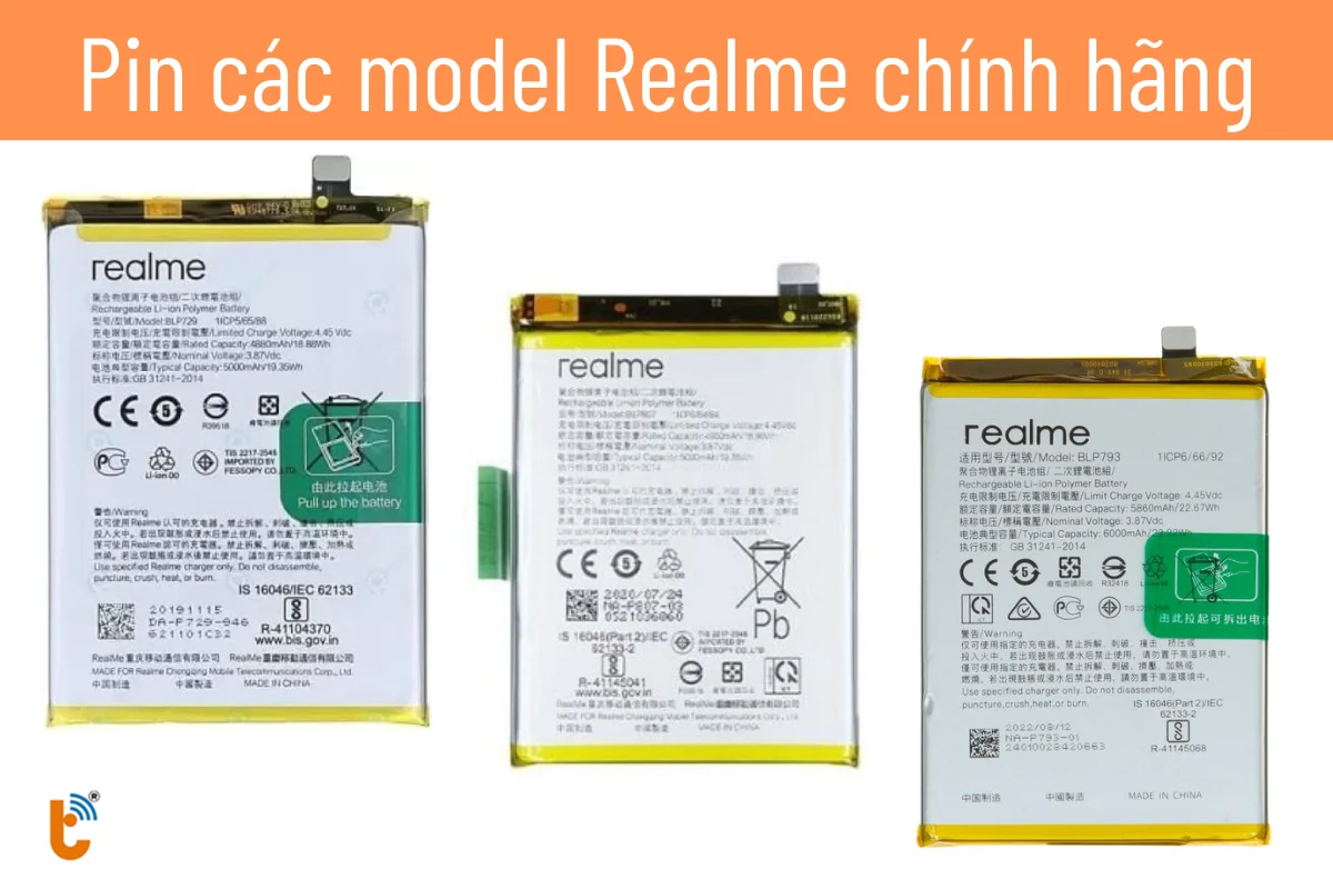 Thay pin Realme