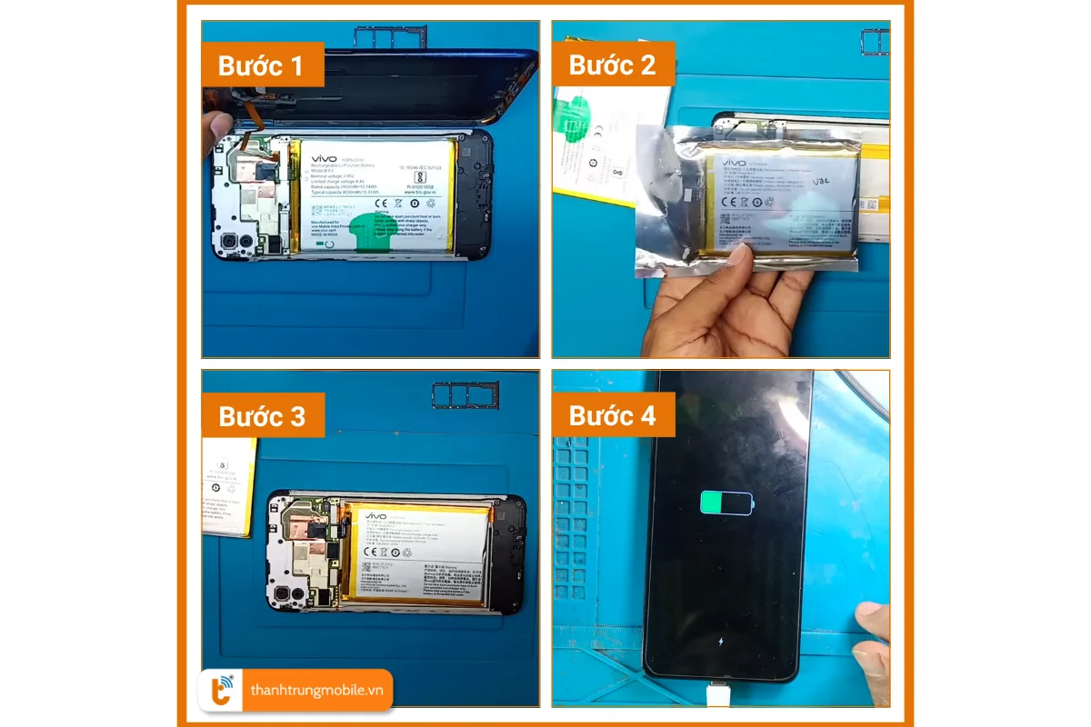 Thay pin Vivo Y91 giá rẻ